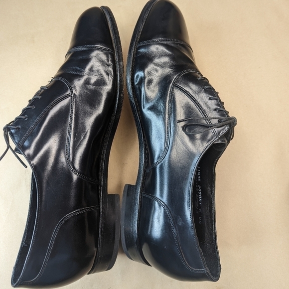 Florsheim "Albany St" Classic Black leather  Cap toe Oxford 20363 men's sz 11.5E - Picture 6 of 11